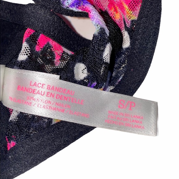 PINK Victoria’s Secret Floral Bright Bandeau Bra - Picture 7 of 8